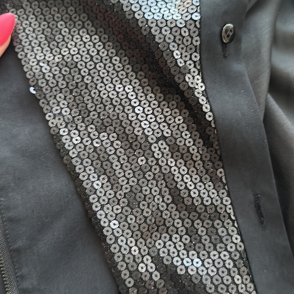 Black Jacket With Black Sequin Lining. - image 1
